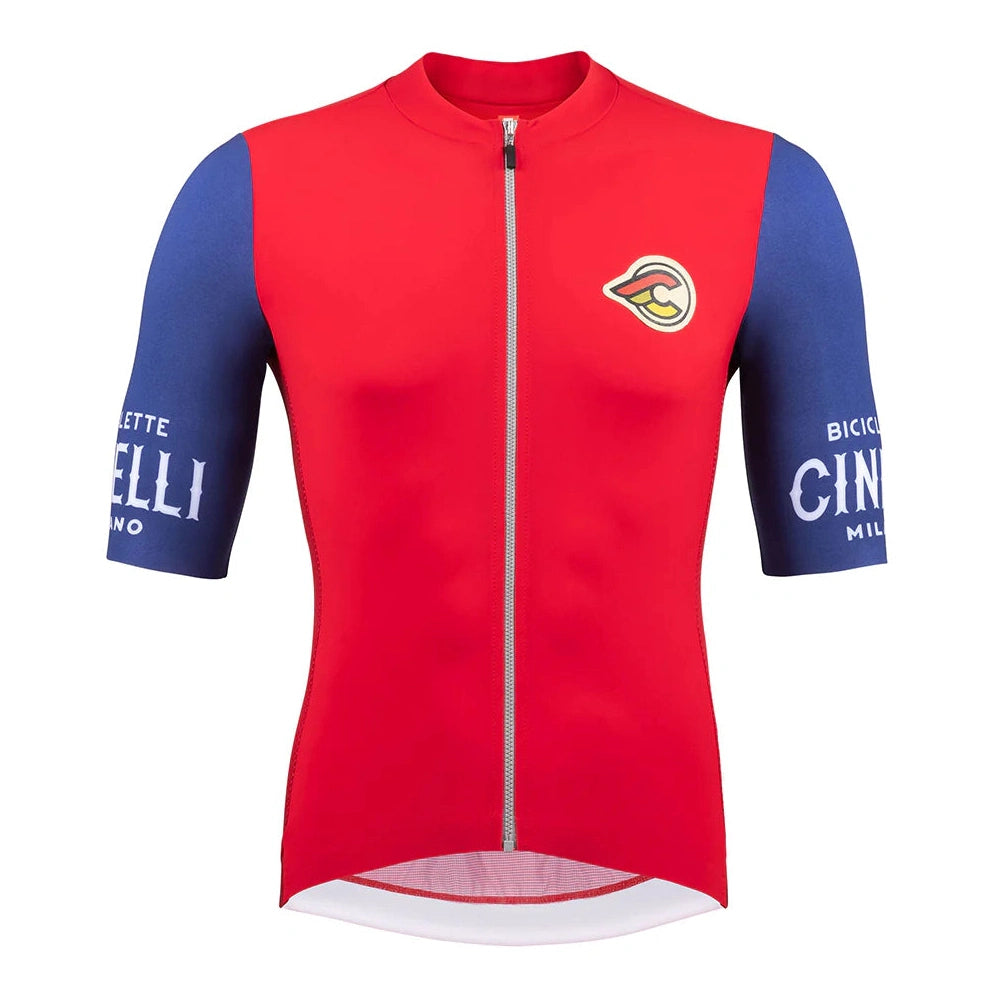 cycling clothing for night spins-Maglia Cinelli Supercorsa - Rosso blu