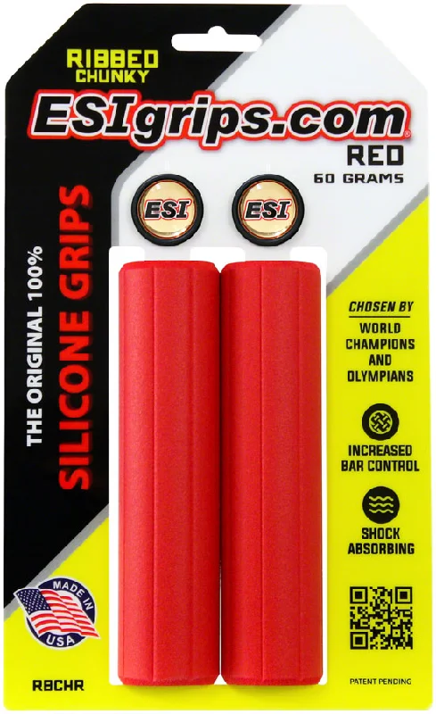 matte finish trendy bike grips-ESI Ribbed Chunky Grips