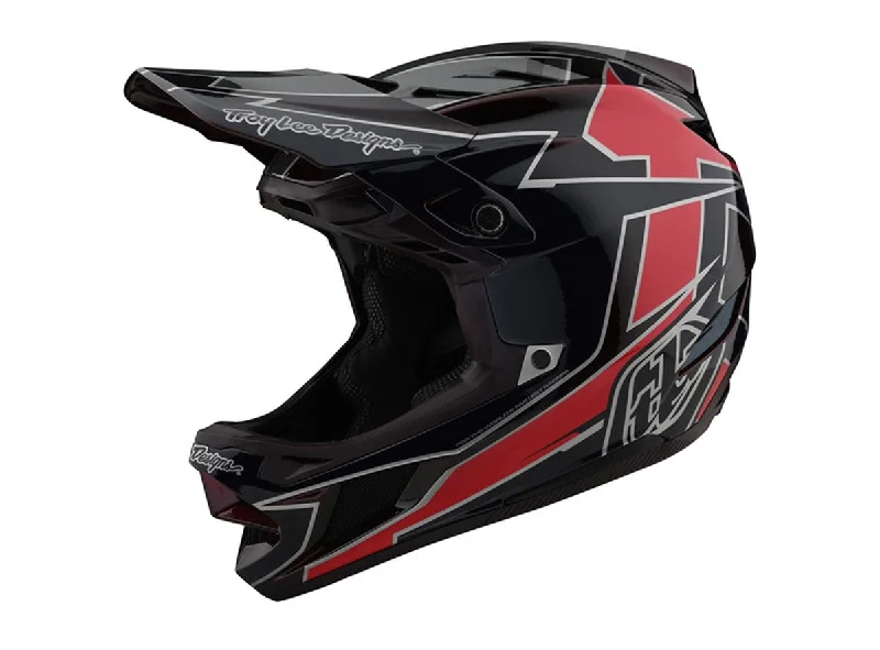 Bicycle helmet trail seeker-Troy Lee Designs D4 Composite MIPS Full Face Helmet - Graph - Red - 2021