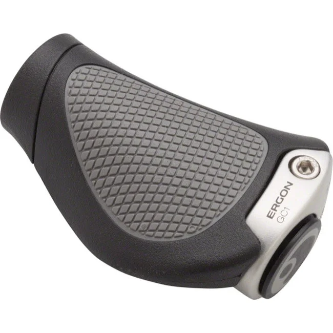 flexible discreet bike grips-Ergon GC1 Grips - Rohloff-Nexus - Black-Gray