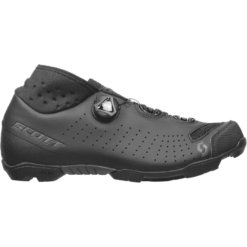 cycling clothing with old vibes-Scott Comp Mid Mens MTB Cycling Shoes - Black