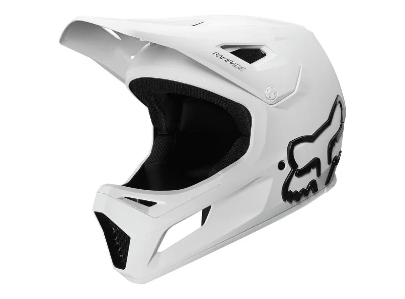 Bicycle helmet law compliant-Fox Racing Rampage Full Face Helmet - White - 2020