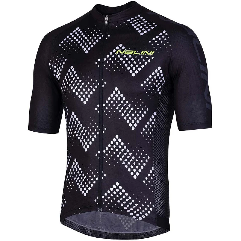 cycling clothing with moisture guard-Maglia Nalini Ais Podio 2.0 - Nero bianco