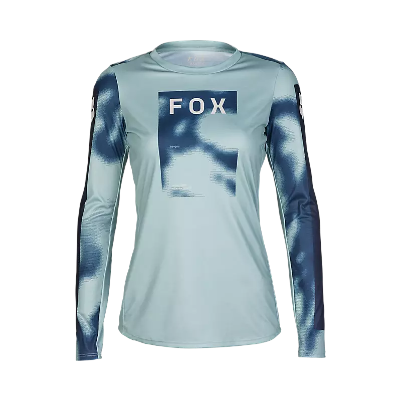 cycling clothing for low funds-Fox Racing Defend Long Sleeve MTB Jersey - Taunt - Womens - Guava