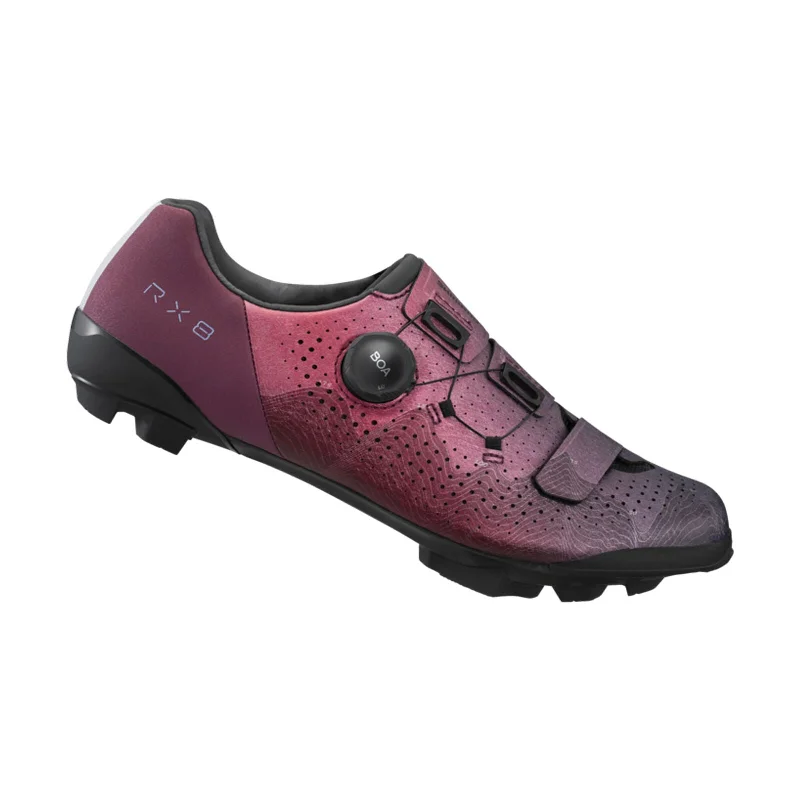 cycling clothing for rainy seasons-Shimano RX801 Gravel Shoe - Wide - Twilight