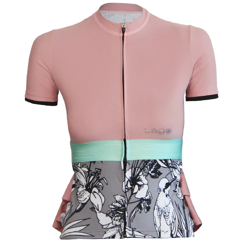 cycling clothing for slow rides-Maglia donna Lago Tiger - Rosa