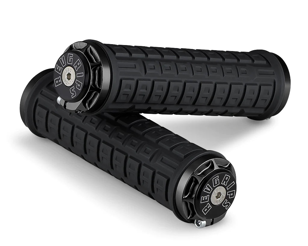 racing slide-on bike grips-RevGrips Pro Series Standard - Large - Black-Black