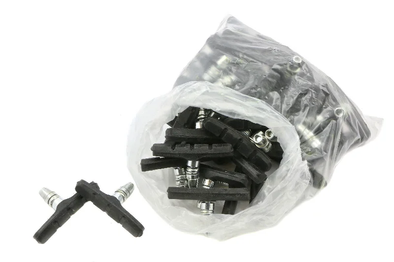 top-tier cycling clothing sets-25x PAIRS "V BRAKE" BLOCKS,THREADED LOW PROFILE 70mm BRAKE SHOES JOB LOT 50