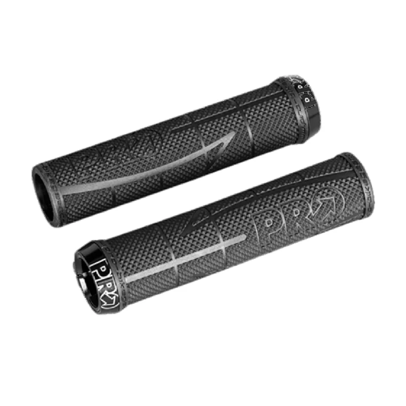 easy-install senior bicycle grips-Pro Lock On Race Grips - Black