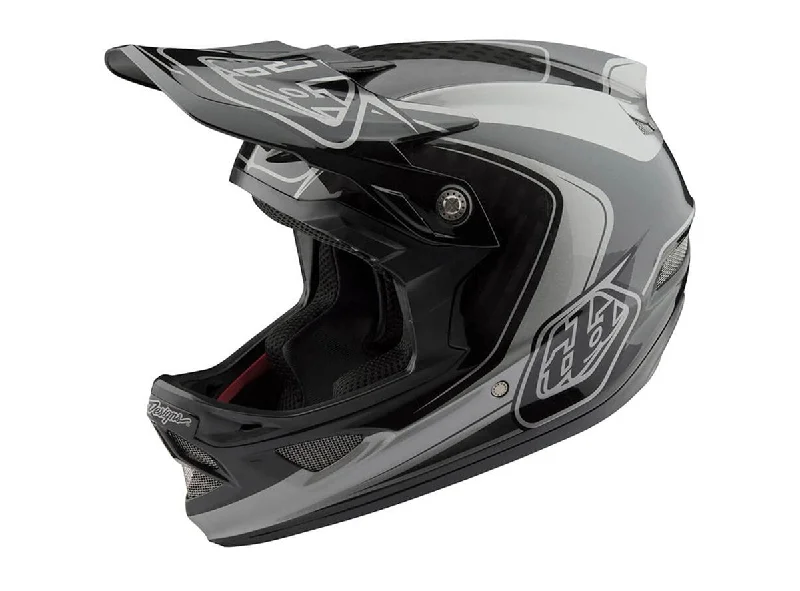 Bicycle helmet breeze choice-Troy Lee Designs D3 Carbon MIPS Full Face Helmet - Mirage - Gray - 2018