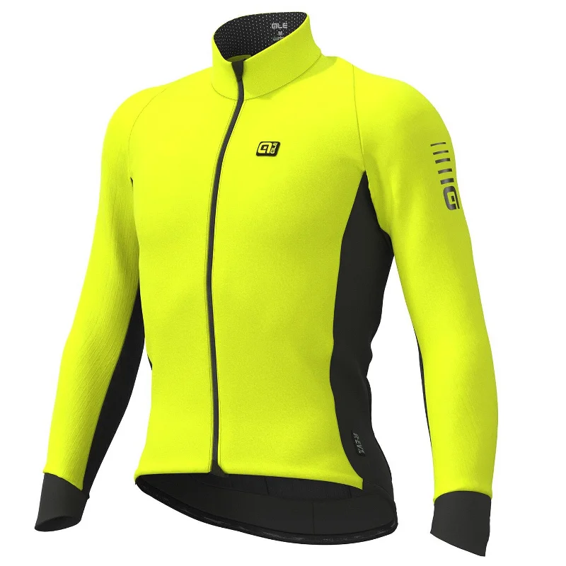 ideal cycling clothing for starters-Giacca Ale R-EV1 Wind Race - Giallo fluo