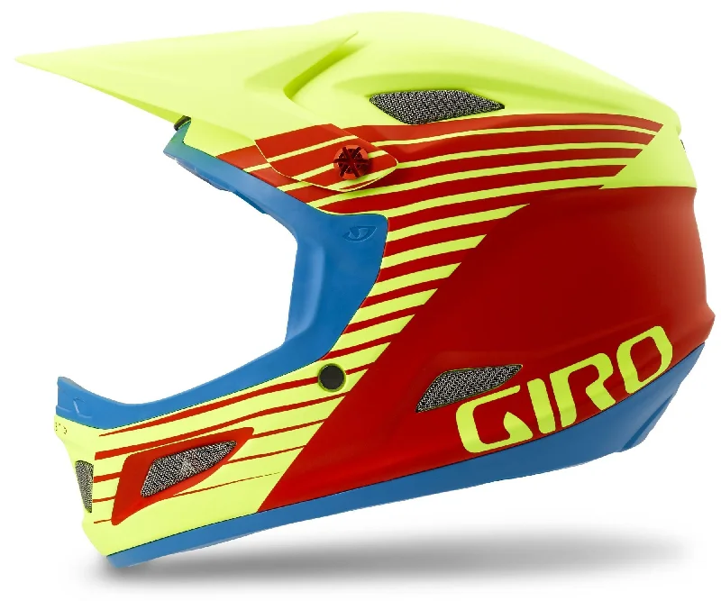 Bicycle helmet vital pick-Giro Cipher Full Face Helmet - Glowing Red-Highlight Yellow